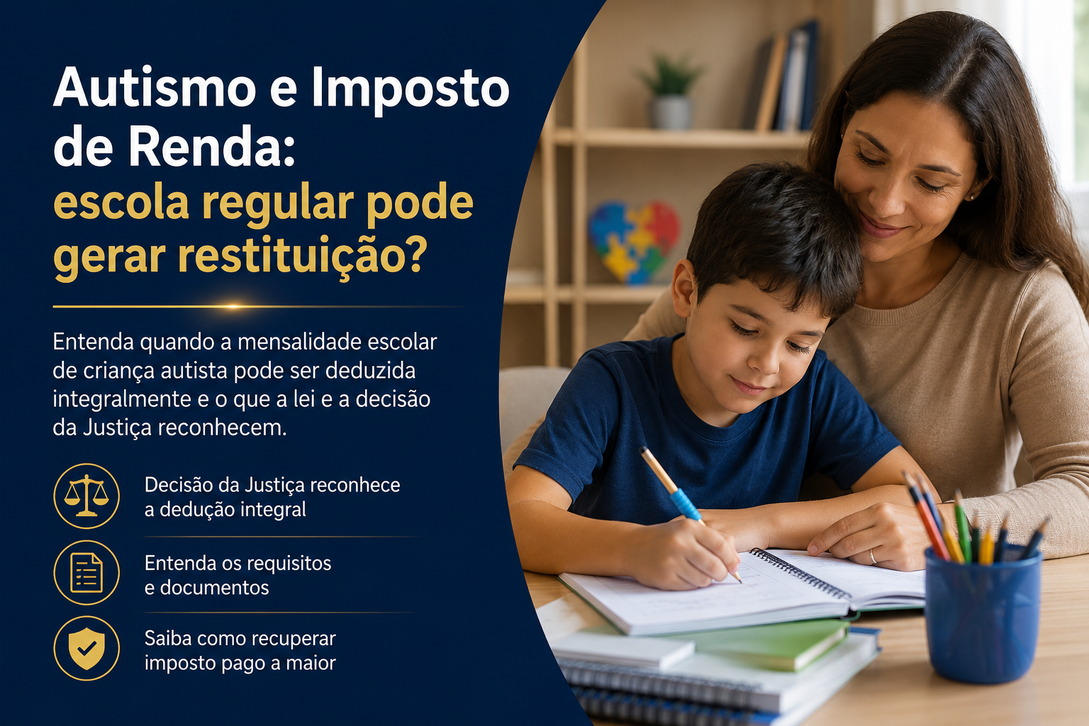 Pago escola particular para meu filho autista: posso recuperar Imposto de Renda?