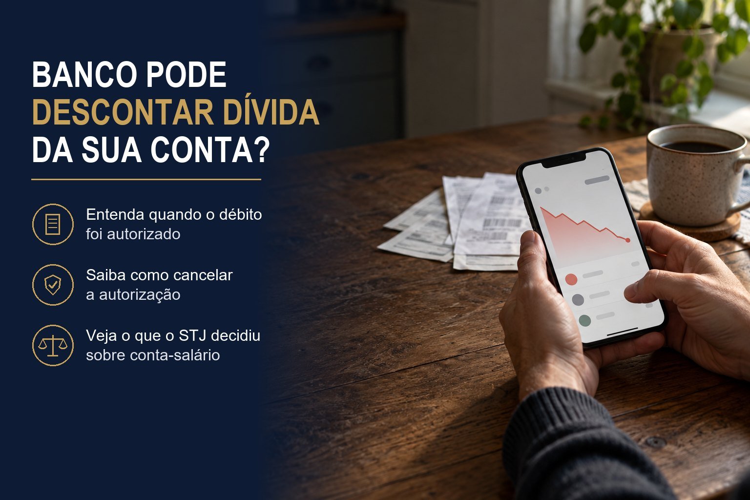 Banco pode descontar dívida da conta-corrente? Veja quando isso é permitido