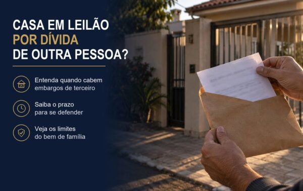 Minha casa pode ir a leilão por uma dívida que não é minha?
