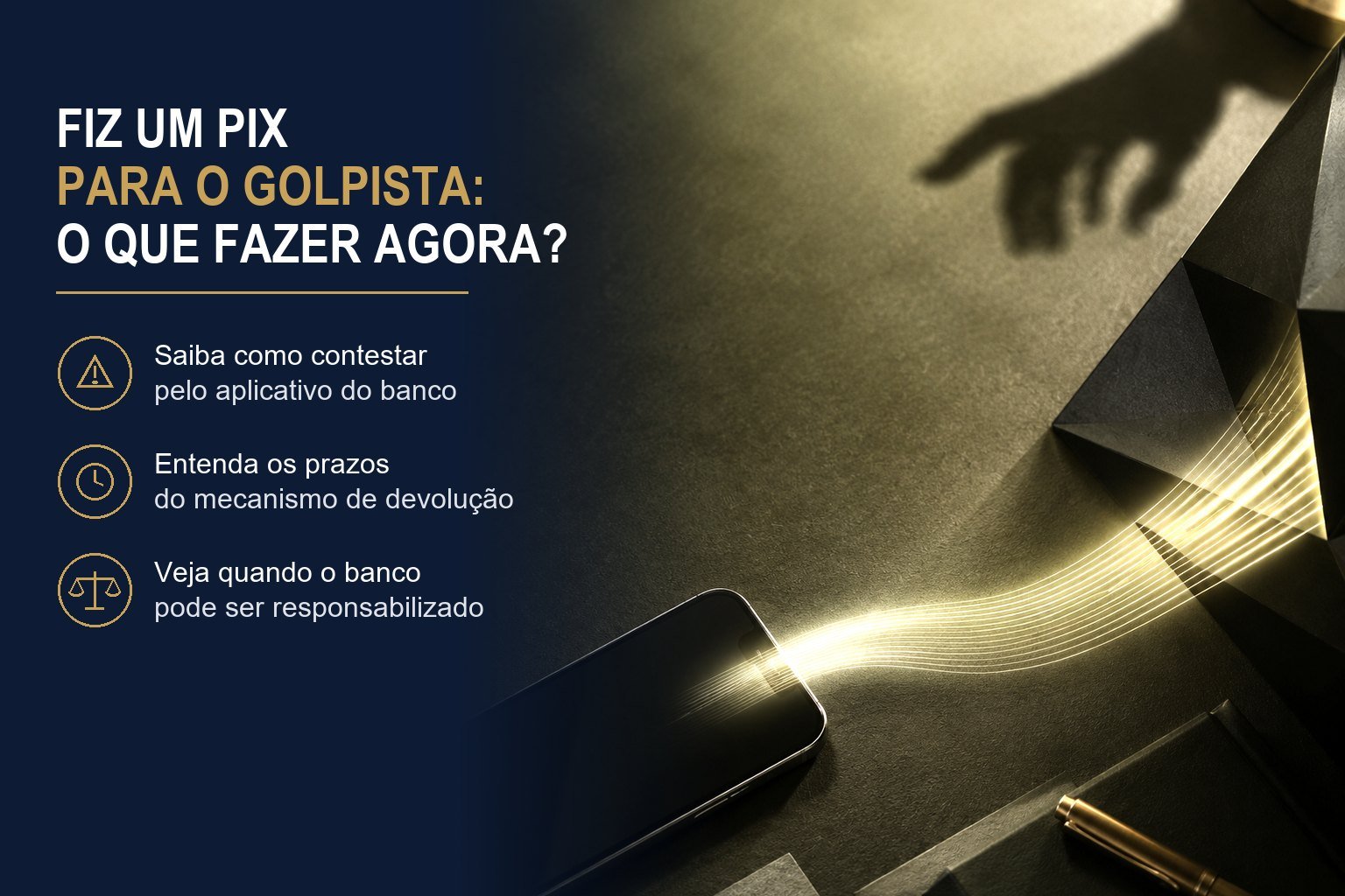 Fiz um Pix para o golpista: o que fazer agora e quando o banco responde?