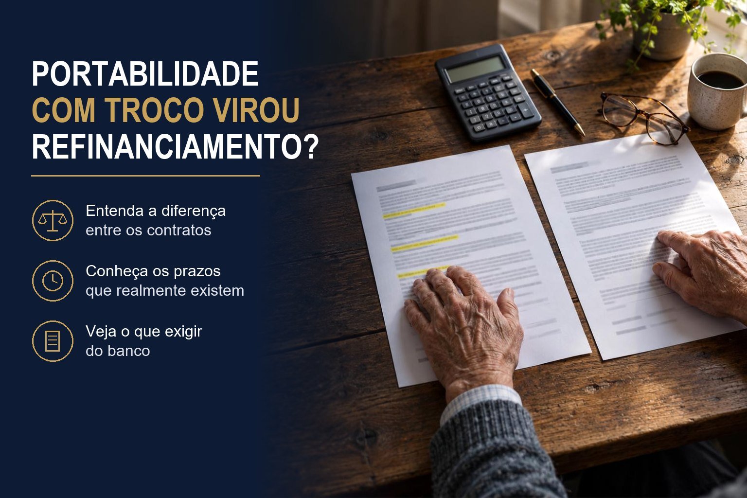Portabilidade de consignado com troco que virou refinanciamento: como desfazer, prazos e o que exigir do banco