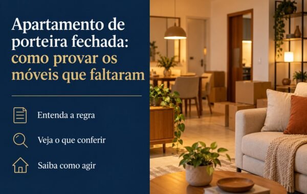 Comprei apartamento de porteira fechada, mas retiraram móveis e equipamentos: o anúncio e as conversas podem provar o combinado?