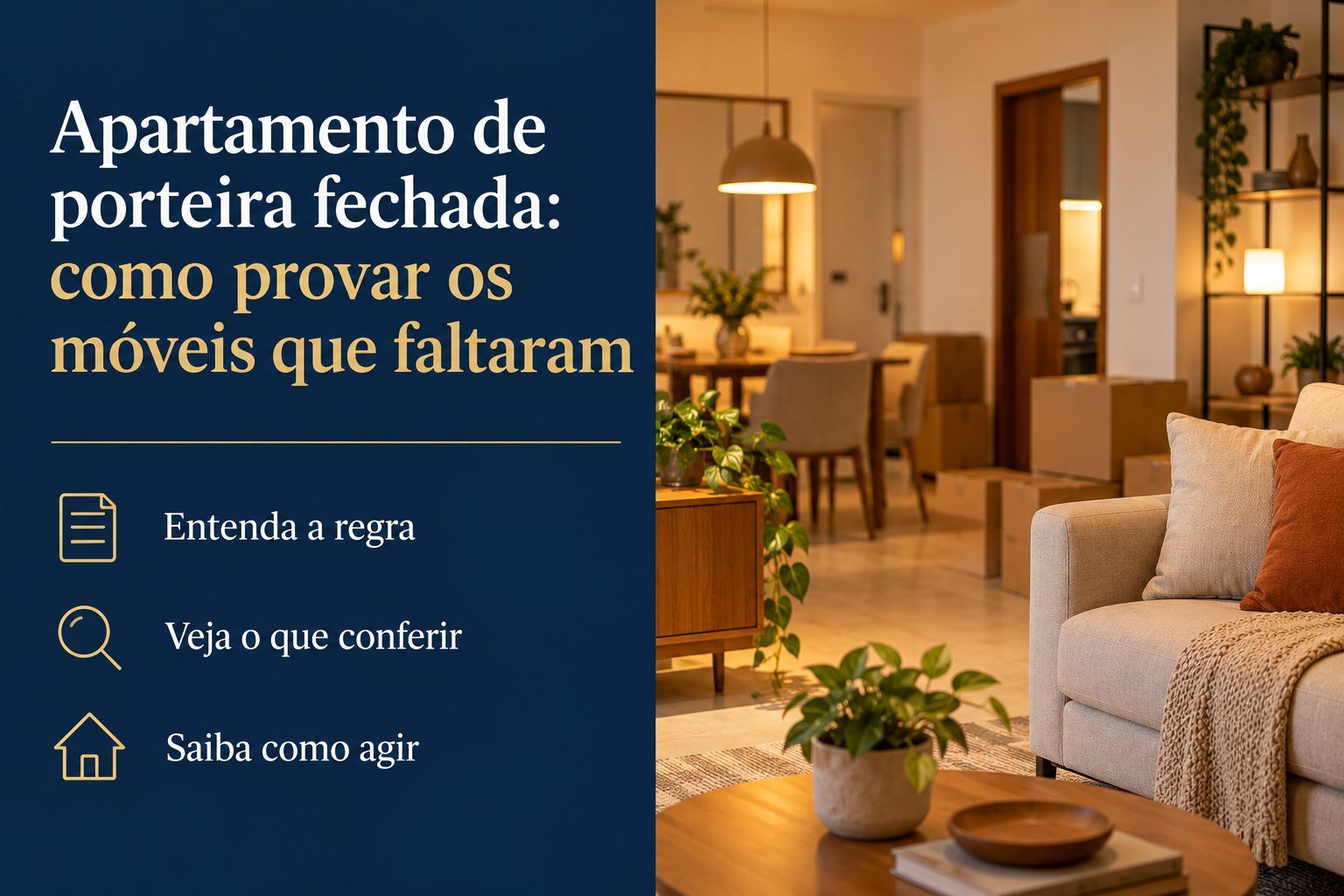Comprei apartamento de porteira fechada, mas retiraram móveis e equipamentos: o anúncio e as conversas podem provar o combinado?
