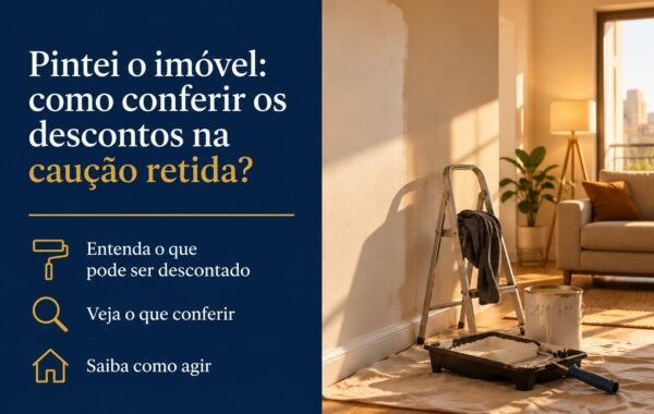 Pintei o imóvel e a imobiliária reteve toda a caução: como conferir os descontos e a correção do dinheiro?
