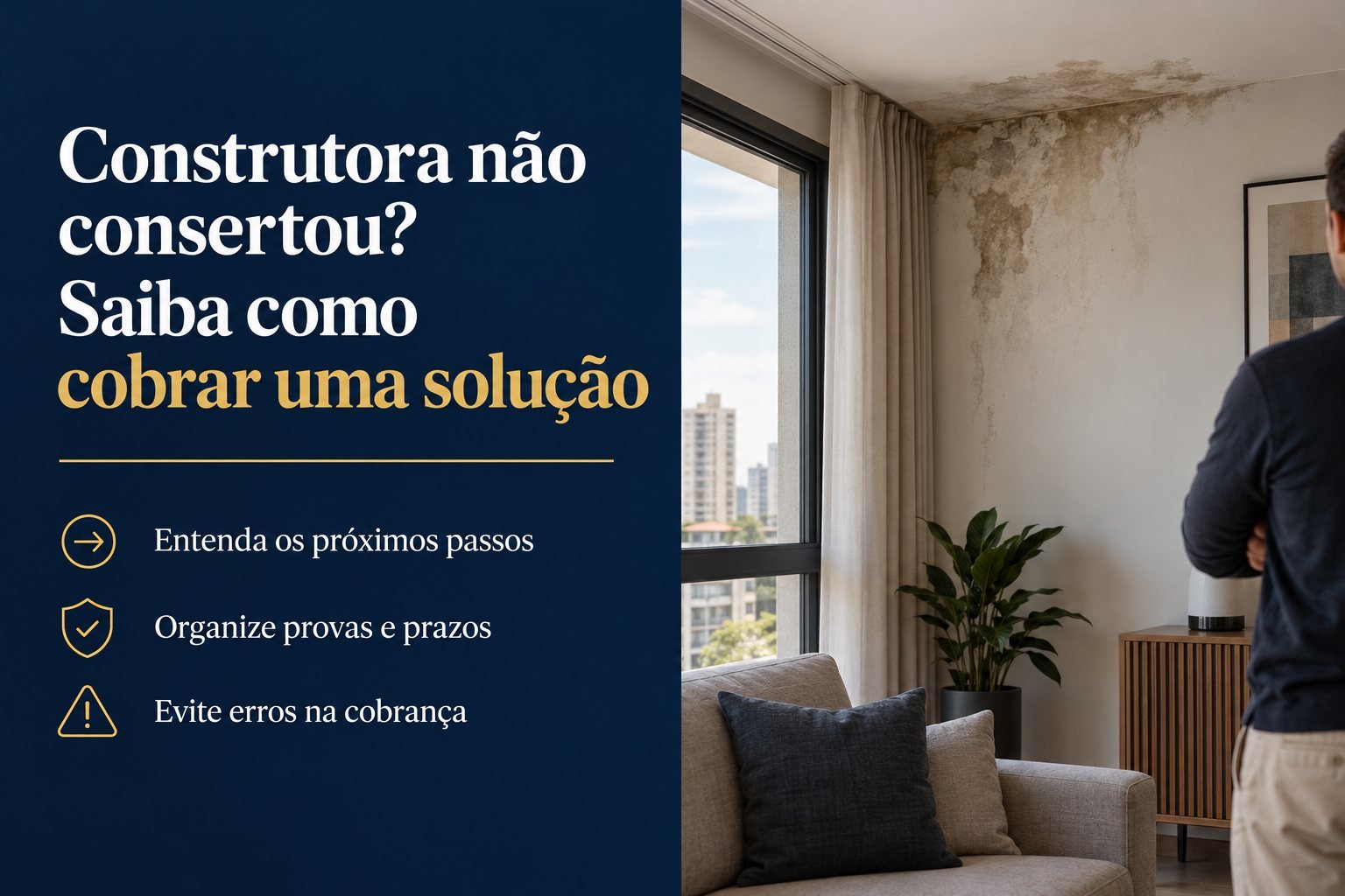 Como acionar a garantia da construtora quando o reparo não vem