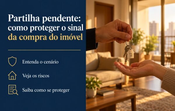 A compra travou por partilha pendente ou dúvida sobre a união estável do vendedor: como proteger o sinal?