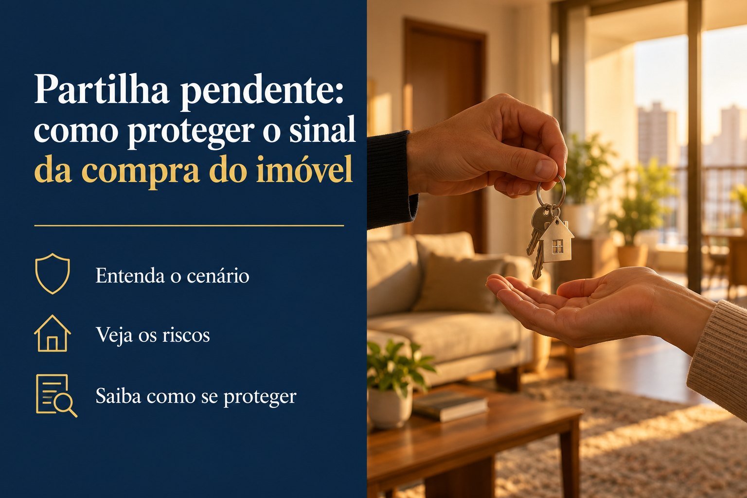 A compra travou por partilha pendente ou dúvida sobre a união estável do vendedor: como proteger o sinal?