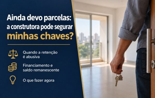 A construtora pode reter as chaves de comprador inadimplente?