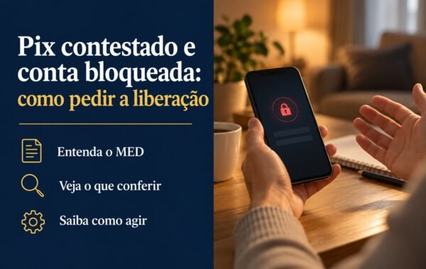 Conta bloqueada por contestação de Pix: o que é o MED e como pedir a liberação