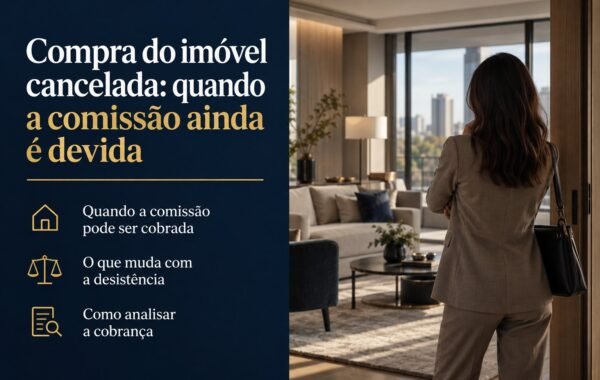 A compra do imóvel não saiu: o corretor pode cobrar comissão?