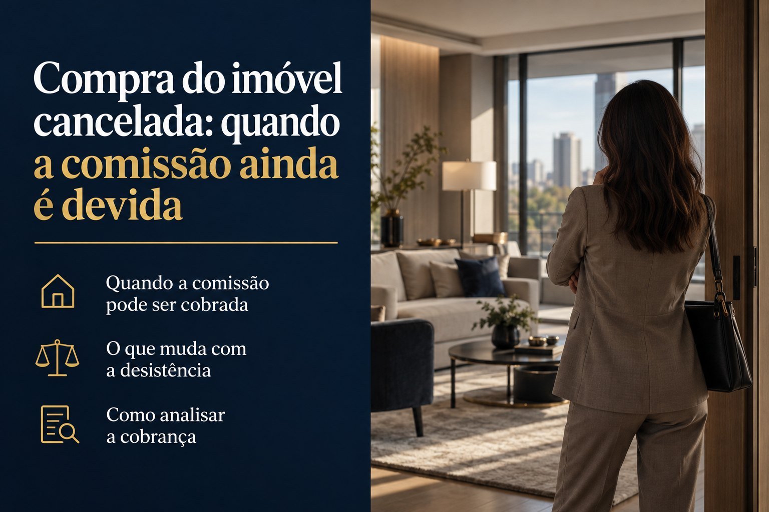 A compra do imóvel não saiu: o corretor pode cobrar comissão?