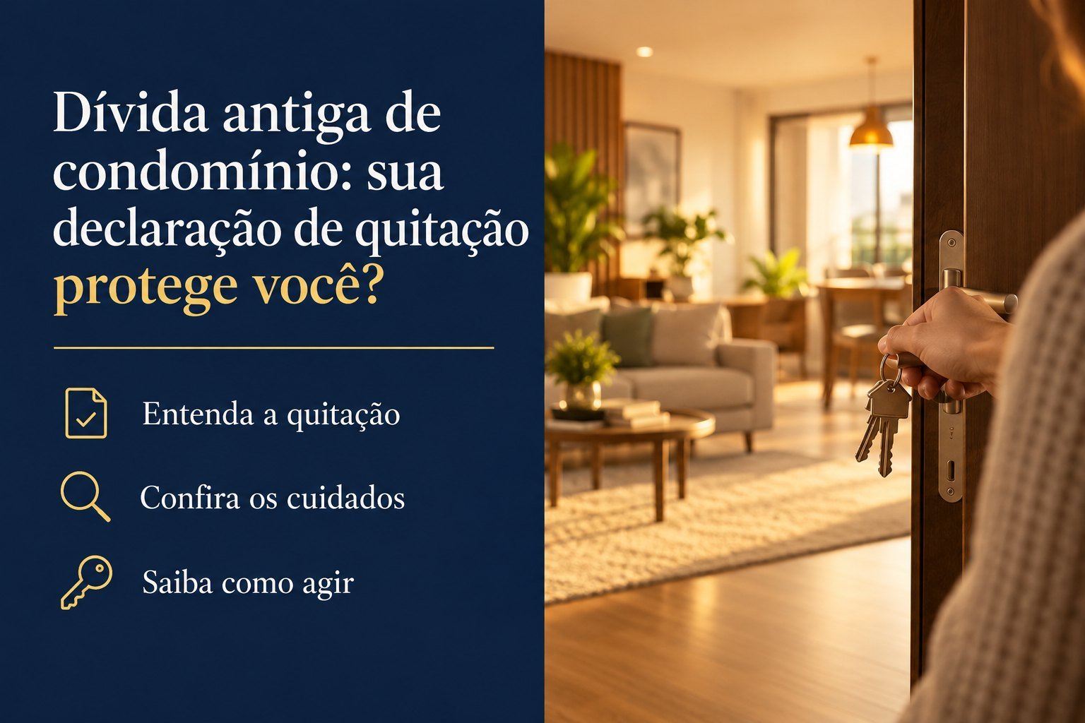 Comprei com declaração de quitação, mas apareceu uma dívida antiga do condomínio: o documento me protege?