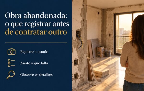 Paguei adiantado e o empreiteiro parou a construção da minha casa: posso contratar outro e cobrar a diferença?