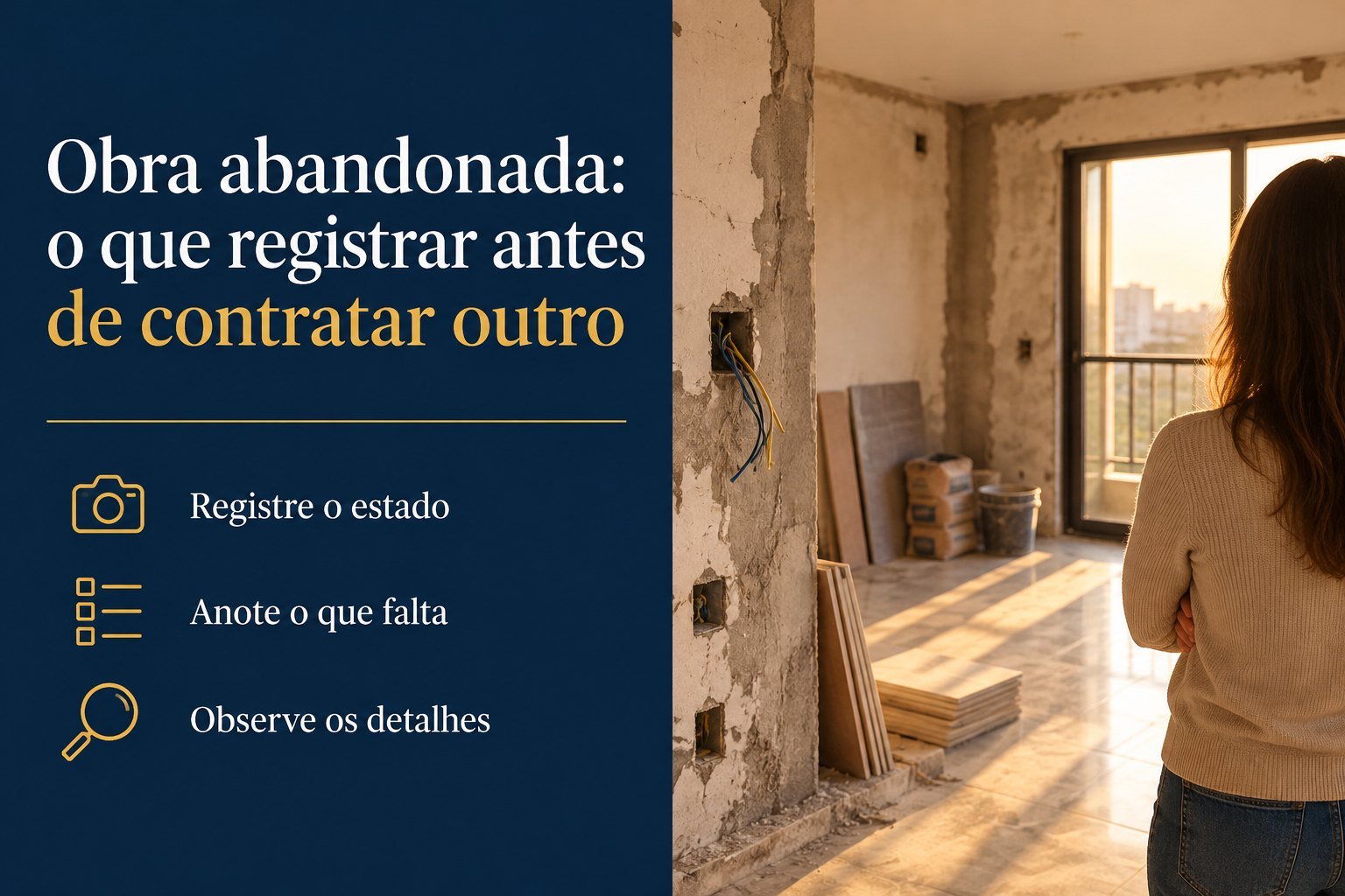 Paguei adiantado e o empreiteiro parou a construção da minha casa: posso contratar outro e cobrar a diferença?