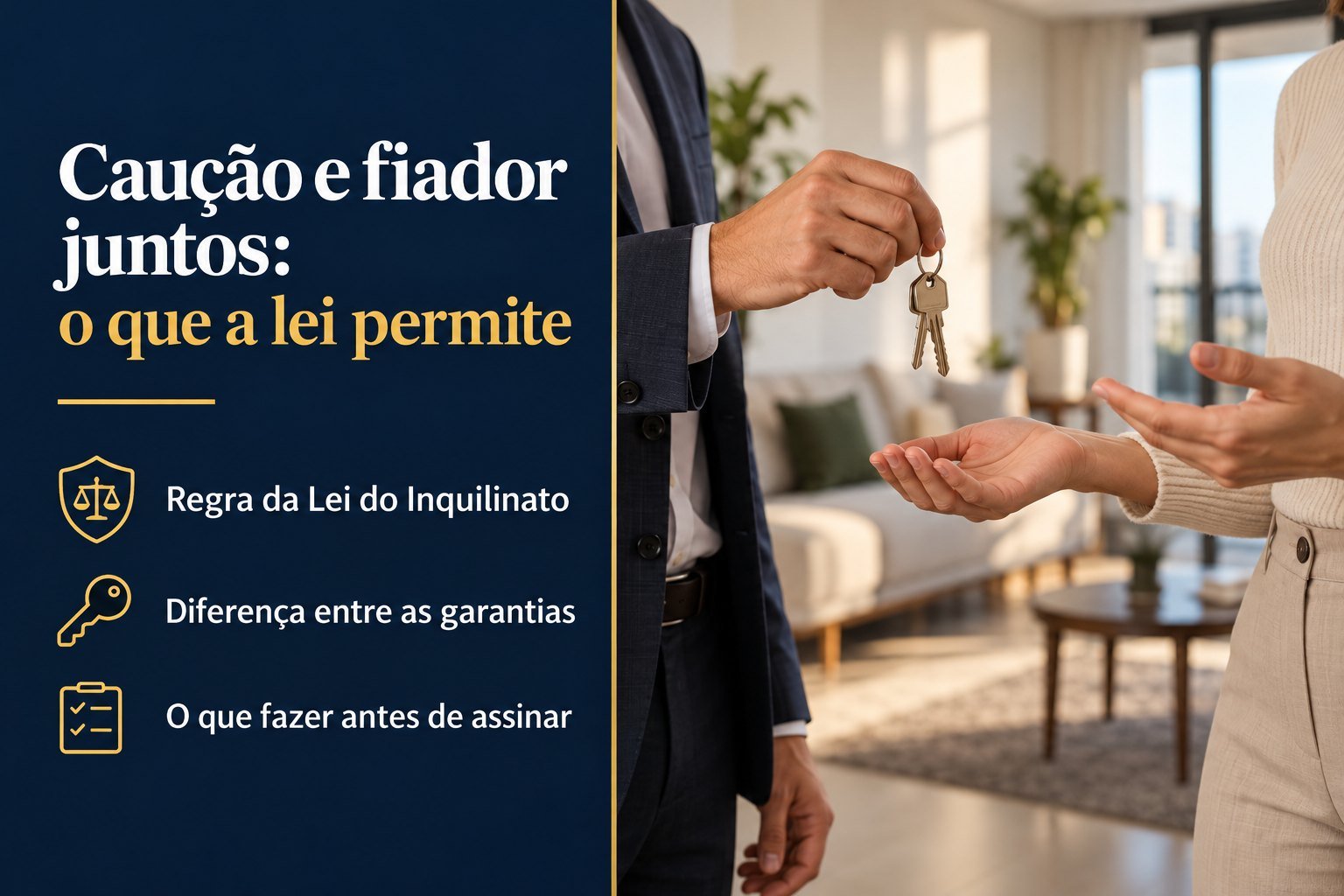 Imobiliária pode pedir caução e fiador no mesmo contrato?