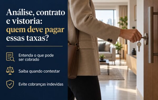 Imobiliária pode cobrar taxa de análise de crédito, contrato ou vistoria?