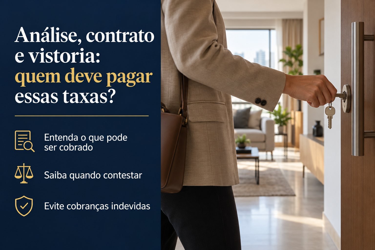 Imobiliária pode cobrar taxa de análise de crédito, contrato ou vistoria?