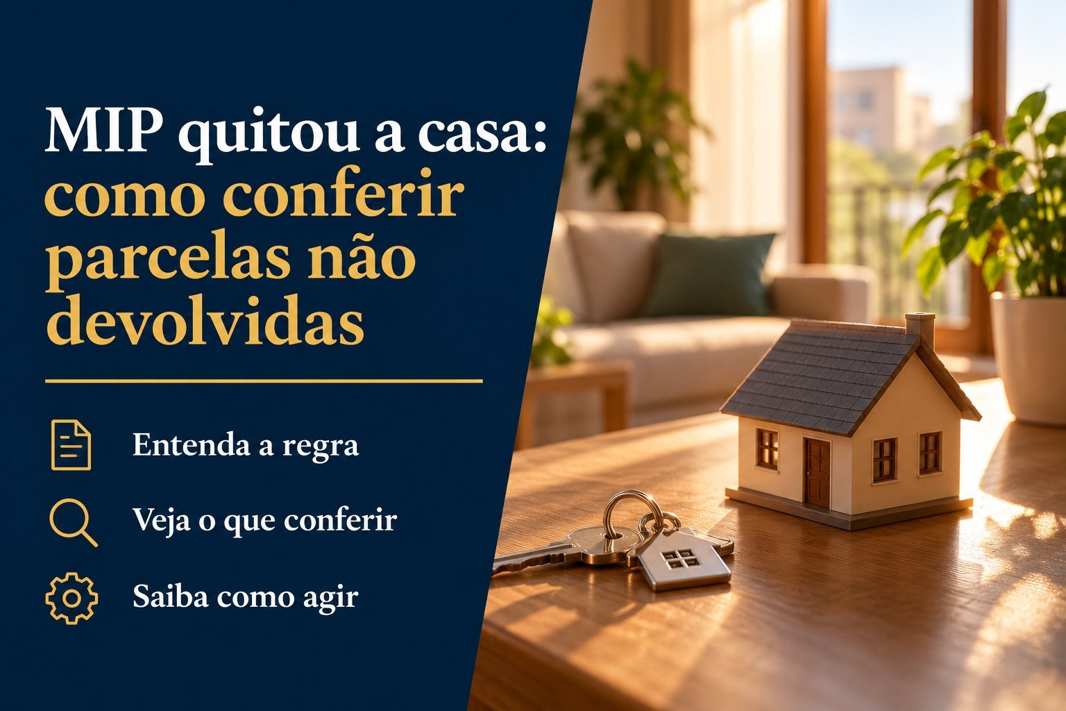 O MIP quitou a casa, mas as parcelas pagas depois não foram devolvidas: o que conferir?