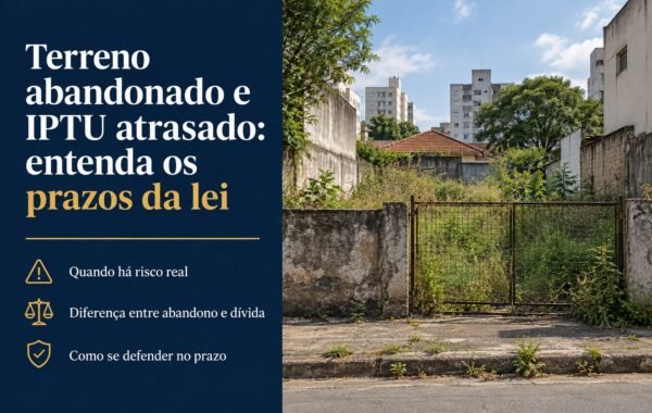 A prefeitura pode tomar terreno abandonado? Prazos e defesa