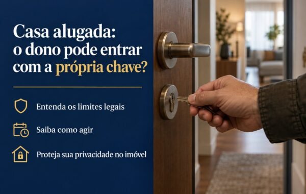 O proprietário pode ter a chave da casa do inquilino?