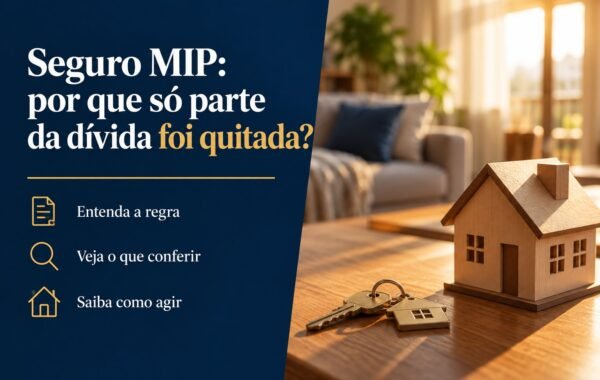 Meu marido morreu, mas só parte da dívida da casa foi quitada: como conferir o percentual do MIP?