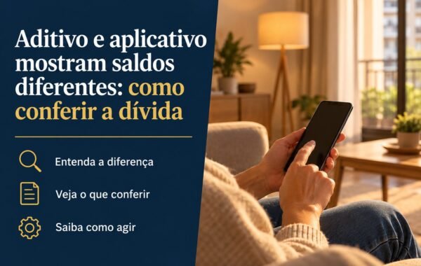 Antecipei parcelas e assinei aditivo, mas o aplicativo da construtora cobra outro saldo: qual valor pode ser corrigido?