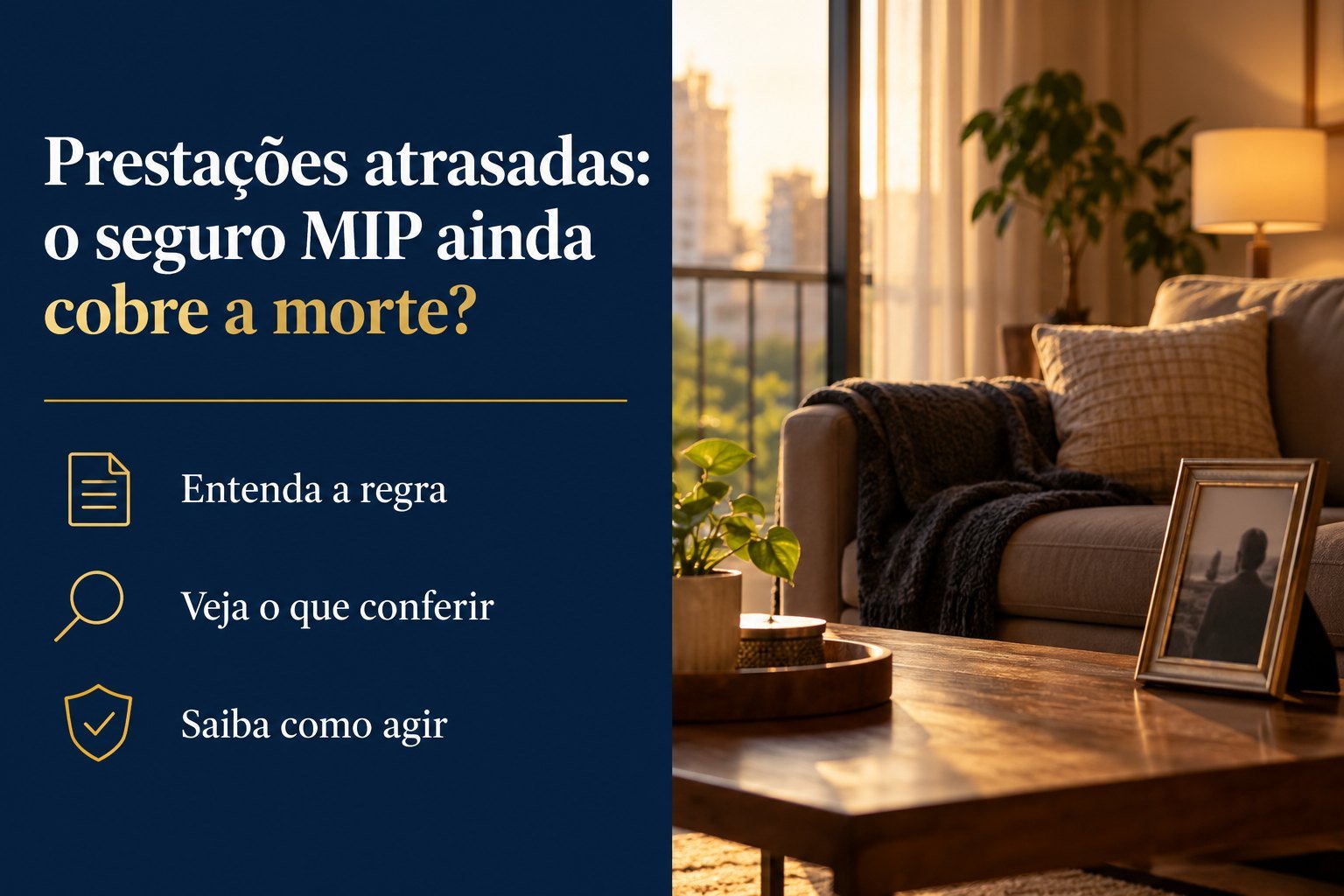 Meu marido morreu com prestações da casa atrasadas: o MIP pode ser negado por inadimplência?