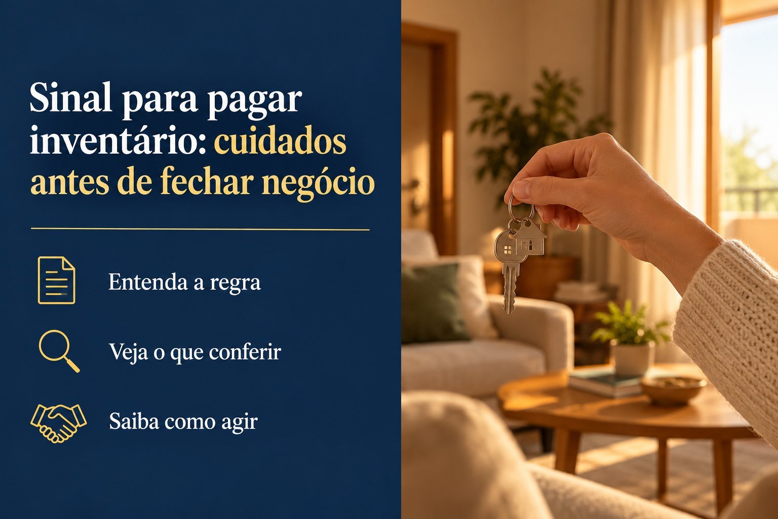 O vendedor quer usar meu sinal para pagar o inventário: quais cuidados tomar antes de pagar?