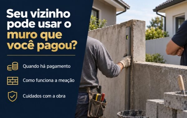 Vizinho pode construir em cima do muro de divisa? Quando deve pagar