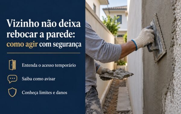 O vizinho não deixa rebocar minha parede: o que fazer?